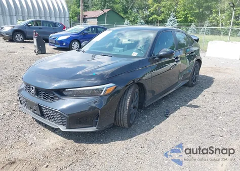 2025 Honda Civic Sport из США, поврежденный, VIN 2HGFE2F5XSH551577